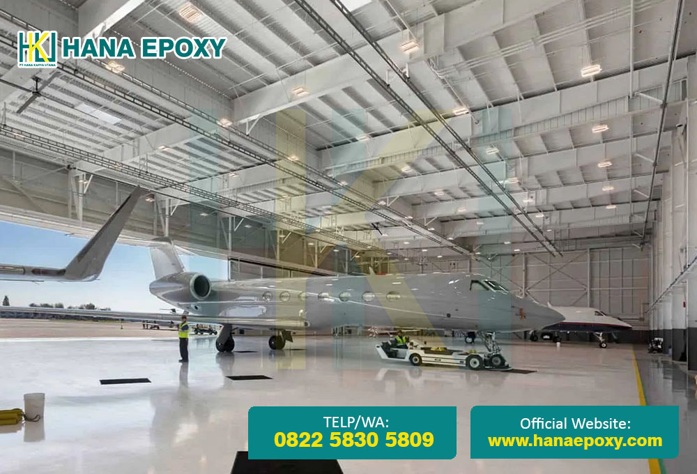 Jasa Epoxy Lantai Hanggar Pesawat